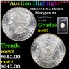 Image 1 : ***Auction Highlight*** 1883-cc GSA Hoard Morgan Dollar $1 Grades Select Unc (fc)