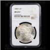 Image 2 : NGC 1880-s Morgan Dollar $1 Graded ms65+ By NGC