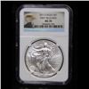 Image 2 : NGC 2013 First Release Silver Eagle Dollar $1 Graded ms70 By NGC