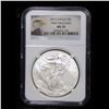 Image 2 : NGC 2013 First Release Silver Eagle Dollar $1 Graded ms70 By NGC