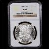 Image 2 : NGC 1880-s Morgan Dollar $1 Graded ms64 By NGC