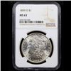 Image 2 : NGC 1899-o Morgan Dollar $1 Graded ms63 By NGC