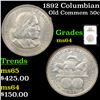 Image 1 : NGC 1892 Columbian Old Commem Half Dollar 50c Graded ms64 By NGC