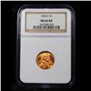 Image 2 : NGC 1944-d Lincoln Cent 1c Graded ms66 rd By NGC