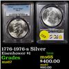 Image 1 : PCGS 1776-1976-s Silver Eisenhower Dollar $1 Graded ms67 By PCGS