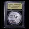 Image 2 : 1991-d Korean War Modern Commem Dollar $1 Graded ms70, Perfection by USCG