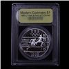Image 2 : Proof 1995-P Olympics Track & Field Modern Commem Dollar $1 Graded GEM++ Proof Deep Cameo by USCG