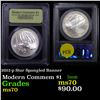 Image 1 : 2012-p Star Spangled Banner Modern Commem Dollar $1 Graded ms70, Perfection by USCG