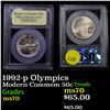 Image 1 : 1992-p Olympics Modern Commem Half Dollar 50c Graded ms70, Perfection by USCG