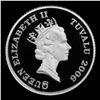 Image 2 : Proof 2006 Queen Elizabeth II Tuvalu, Horse $15 Platinum Grades GEM++ Proof Deep Cameo