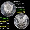 Image 1 : 1880-s Morgan Dollar $1 Grades GEM+ PL