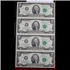Image 2 : UNCUT MINT SHEET of 4x 2003A $2 Federal Reserve Notes All GEM Or Better
