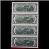 Image 3 : UNCUT MINT SHEET of 4x 2003A $2 Federal Reserve Notes All GEM Or Better