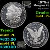 Image 1 : 1878-s Morgan Dollar $1 Grades Choice Unc+ PL