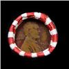 Image 2 : Mixed small cents 1c orig shotgun roll, 1918-d Wheat Cent, 1898 Indian cent other end, Seal Strong W