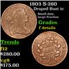 Image 1 : 1803 S-260 Draped Bust Large Cent 1c Grades f details