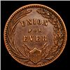 Image 3 : 1863 Union For Ever F-174/272a Civil War Token 1c Grades Choice AU