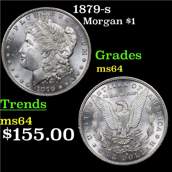 1879-s Morgan Dollar $1 Grades Choice Unc