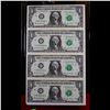 Image 2 : UNCUT MINT SHEET of 4x 2003A $1 Federal Reserve Notes All GEM Or Better