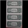 Image 3 : UNCUT MINT SHEET of 4x 2003A $1 Federal Reserve Notes All GEM Or Better