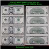 Image 1 : UNCUT MINT SHEET of 4x 2001 $5 Federal Reserve Notes All GEM Or Better