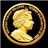 Image 2 : Proof 2002 Queen Elizabeth II $20 British Virgin Islands Gold Year oF The Teddy Bear Grades GEM++ Pr