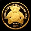 Image 3 : Proof 2002 Queen Elizabeth II $20 British Virgin Islands Gold Year oF The Teddy Bear Grades GEM++ Pr
