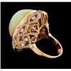 Image 3 : 22.36 ctw Opal and Diamond Ring - 14KT Rose Gold