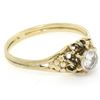 Image 5 : Antique 14kt Yellow and White Gold 0.30 ctw Diamond Solitaire Ring