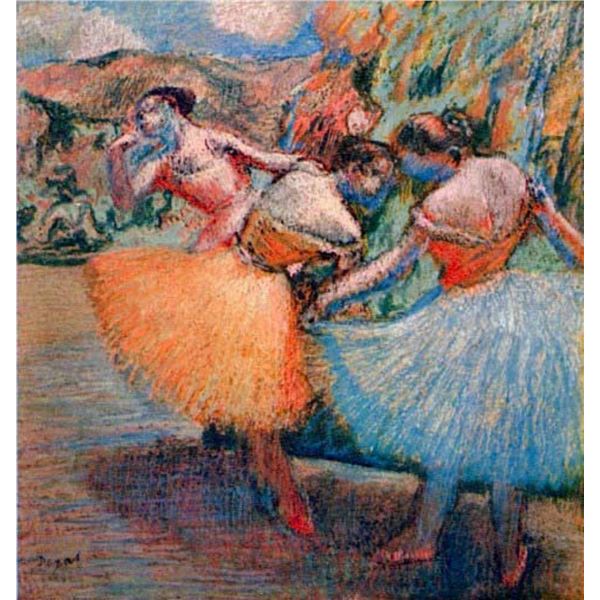 Edgar Degas - Three Dancers #1