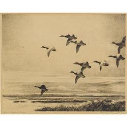 REVEAU BASSETT, Early Texas Art, litho, 1940