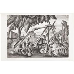 FLORENCE MCCLUNG, Early Texas Art, litho