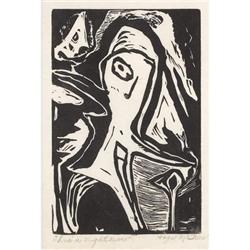 HAZEL MCGRAW, Early Texas Art, block print