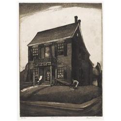 BLANCHE MCVEIGH, Early Texas Art, aquatint