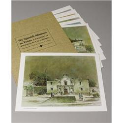 E. M. "BUCK" SCHIWETZ, Early Texas Art, lithos