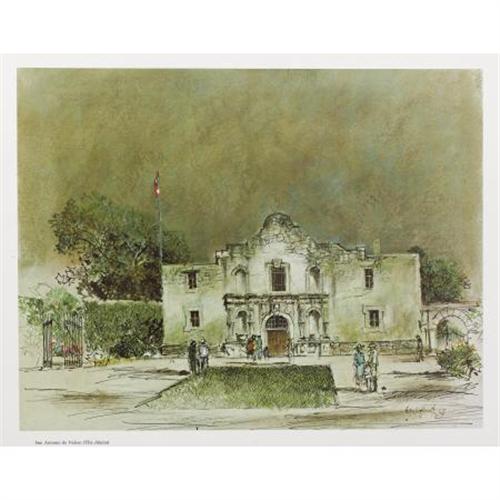 E. M. "BUCK" SCHIWETZ, Early Texas Art, lithos
