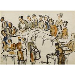 JOSEPHINE MAHAFFEY, Early Texas Art, w/c