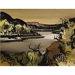 MILFORD ZORNES, Early Texas Art, w/c, 1965