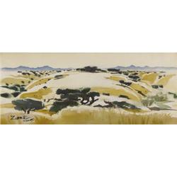 MILFORD ZORNES, Early Texas Art, w/c