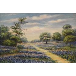 BELLE AUSTIN, Early Texas Art, o/cb