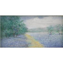 JANET DOWNIE, Early Texas Art, pastel