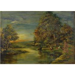 ALLITA CLARK, Early Texas Art, oil