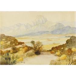 W. FREDERICK JARVIS, Early Texas Art, w/c