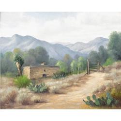 DOLLIE NABINGER, Early Texas Art, o/cb