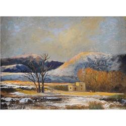BILL MITTAG, Early Texas Art, oil/masonite