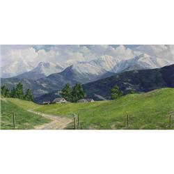 JAMES DISNEY, Early Texas Art, oil/linen, 1966