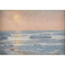 JULIAN ONDERDONK, Early Texas Art, o/ab No lot.