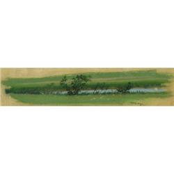 FRANK REAUGH, Early Texas Art, pastel