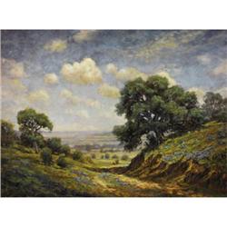 JERRY MALZAHN, Texas Art, oil/masonite