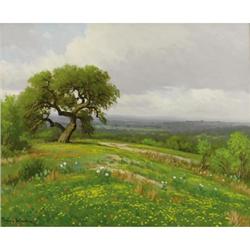 PORFIRIO SALINAS, Early Texas Art, o/c